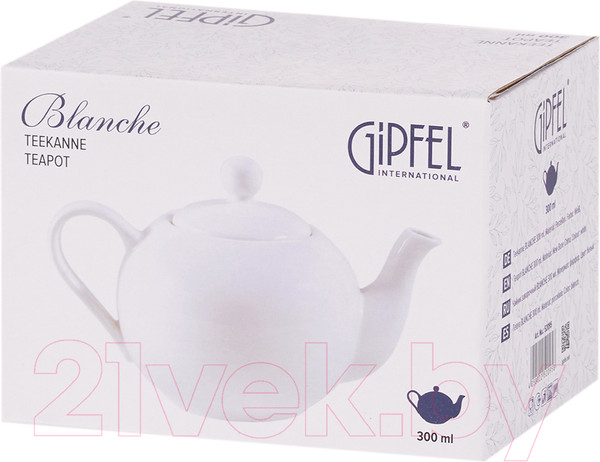Изображение товара Заварочный чайник Gipfel Blanche 52095 (белый)
