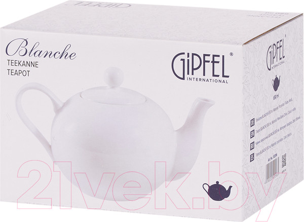 Изображение товара Заварочный чайник Gipfel Blanche 52097 (белый)