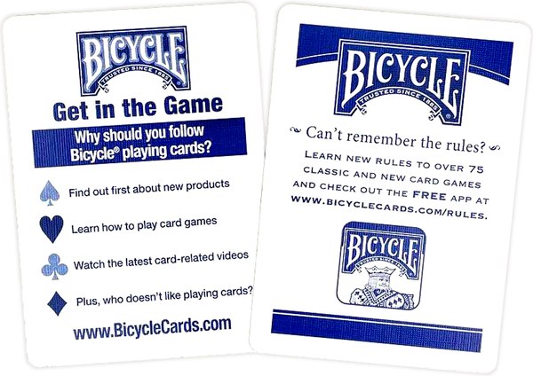 Изображение товара Игральные карты Bicycle Rider Back International Standard Index Blue / 1033762-b