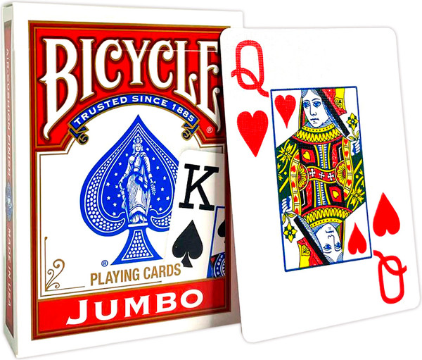 Изображение товара Игральные карты Bicycle Rider Back International Jumbo Index Red / 1004380-r