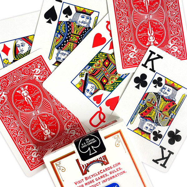 Изображение товара Игральные карты Bicycle Rider Back International Jumbo Index Red / 1004380-r