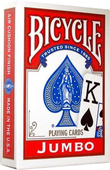 Изображение товара Игральные карты Bicycle Rider Back International Jumbo Index Red / 1004380-r