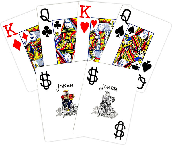 Изображение товара Игральные карты Bicycle Rider Back International Jumbo Index Blue / 1004380-b