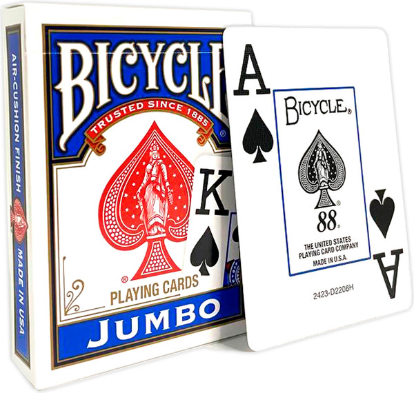 Изображение товара Игральные карты Bicycle Rider Back International Jumbo Index Blue / 1004380-b