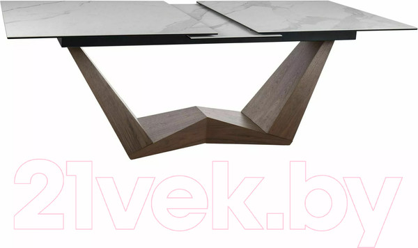 Изображение товара Обеденный стол Signal Bonucci Ceramic 200-250x98 (белый/орех)