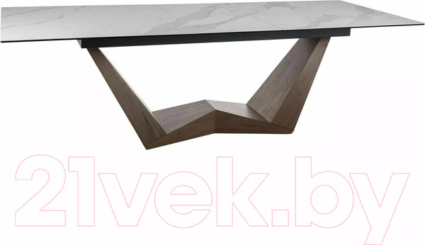 Изображение товара Обеденный стол Signal Bonucci Ceramic 200-250x98 (белый/орех)