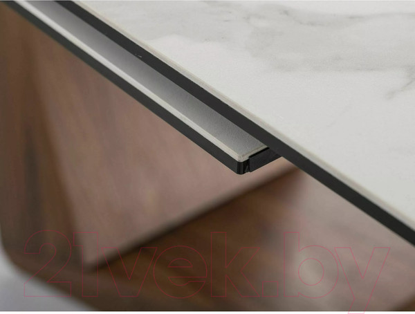 Изображение товара Обеденный стол Signal Bonucci Ceramic 200-250x98 (белый/орех)