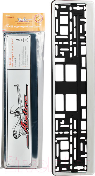 Изображение товара Рамка для номерного знака Airline AFC-07 (хром)