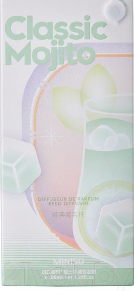Изображение товара Аромадиффузор Miniso Reed Diffuser. Classic Mojito 5873 (100мл)