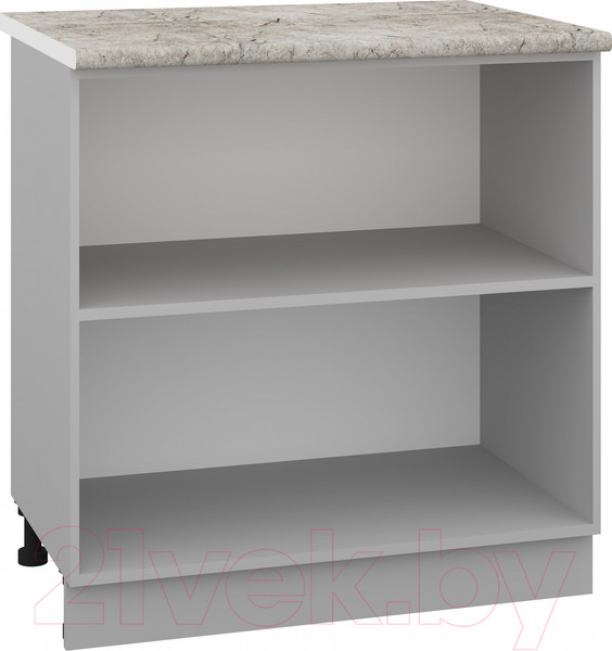 Изображение товара Шкаф-стол кухонный Кортекс-мебель Корнелия Лира НШ80р (антрацит/марсель)