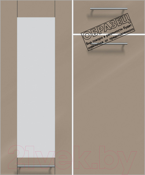 Изображение товара Кухонный гарнитур Интерлиния Мила Пластик 2.6 ВТ (дуб эпоксид/туманный глянец/опал светлый)