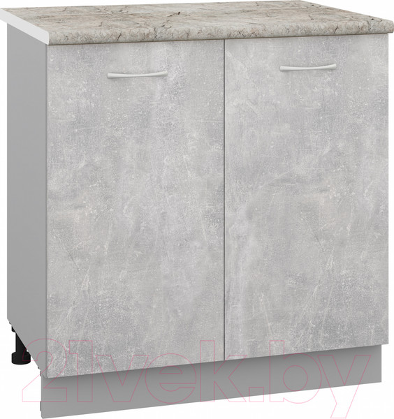 Изображение товара Шкаф-стол кухонный Кортекс-мебель Корнелия Лира НШ80р (ателье светлый/марсель)