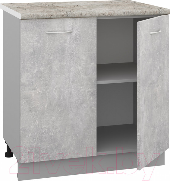 Изображение товара Шкаф-стол кухонный Кортекс-мебель Корнелия Лира НШ80р (ателье светлый/марсель)