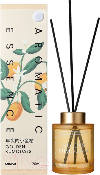 Изображение товара Аромадиффузор Miniso Reed Diffuser. New Years Eve Kumquat 2611 (120мл)