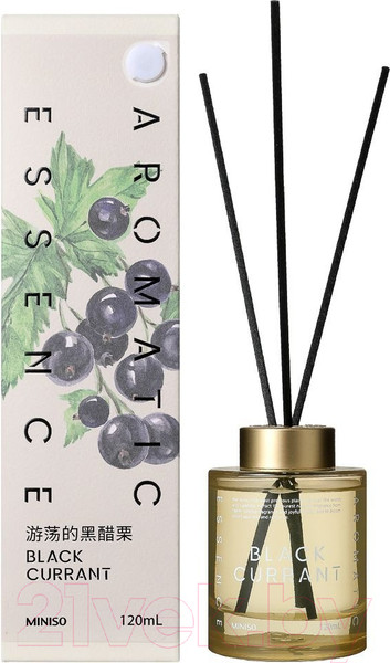 Изображение товара Аромадиффузор Miniso Reed Diffuser. Wandering Blackcurrant 2628 (120мл)