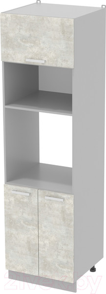 Изображение товара Шкаф-пенал кухонный Интерлиния Компо ПШД-№18-2145 (бетон лайт)