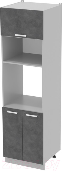 Изображение товара Шкаф-пенал кухонный Интерлиния Компо ПШД-№18-2145 (бетон портленд)