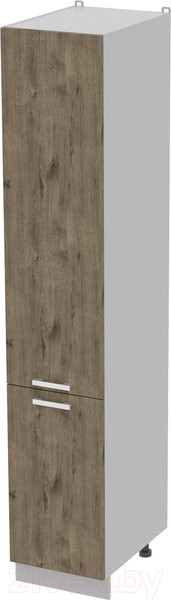 Изображение товара Шкаф-пенал кухонный Интерлиния Компо НШП-№2-2145 (дуб веллингтон)