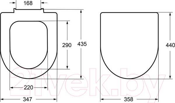 Изображение товара Унитаз подвесной Roca Meridian-N 7346248000 + ZRU9307606 (сиденье с микролифтом)