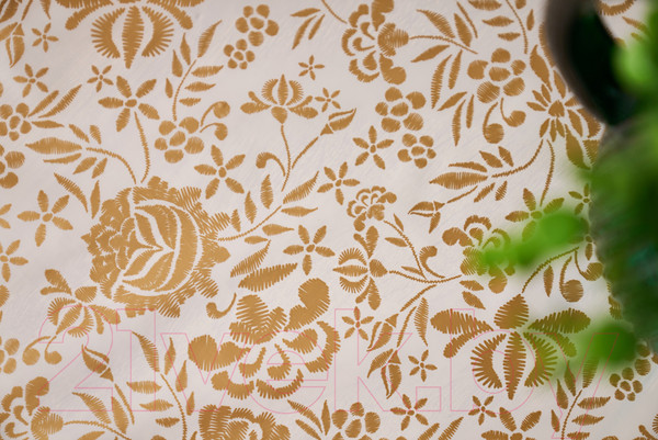 Изображение товара Скатерть Stolima Декор-шанс 5008 Золотое шитье (180x130)