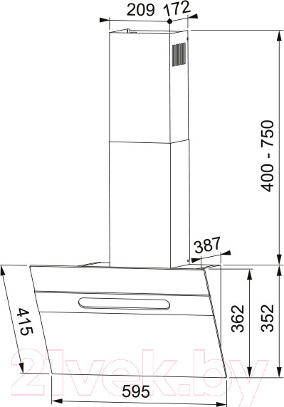 Изображение товара Вытяжка наклонная Franke Sterling (330.0702.955)