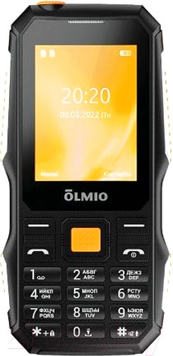 Изображение товара Мобильный телефон Olmio X04 / 043989 (черный/оранжевый)