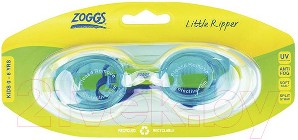 Изображение товара Очки для плавания ZoggS Little Ripper / 461417 (синий/зеленый)