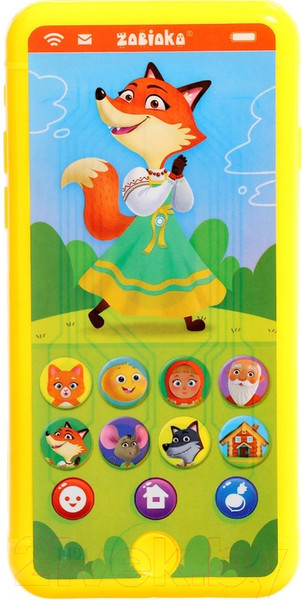 Изображение товара Развивающая игрушка Zabiaka Телефончик. Любимые сказки / 10111271 (желтый)