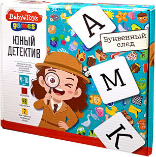 Изображение товара Настольная игра Baby Toys Юный детектив. Буквенный след / 05243