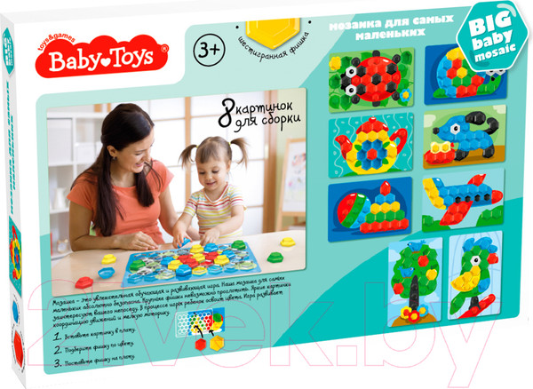 Изображение товара Развивающая игра Baby Toys Мозаика Божья коровка / 03577 