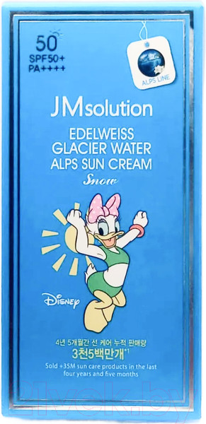 Изображение товара Крем солнцезащитный JMsolution Edelweiss Glacier Water Alps Moist Daisy Duck SPF50+/PA++++ (50мл)