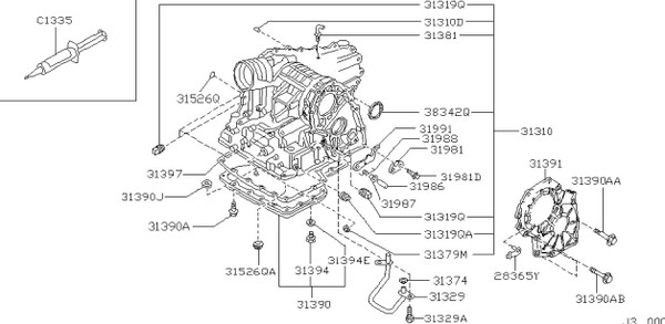 Изображение товара Сальник КПП Nissan/Infiniti  3834281X00 