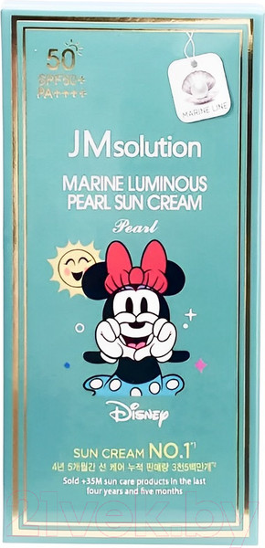 Изображение товара Крем солнцезащитный JMsolution Marine Luminous Pearl Sun Cream Disney Minnie SPF50+ PA++++ (50мл)