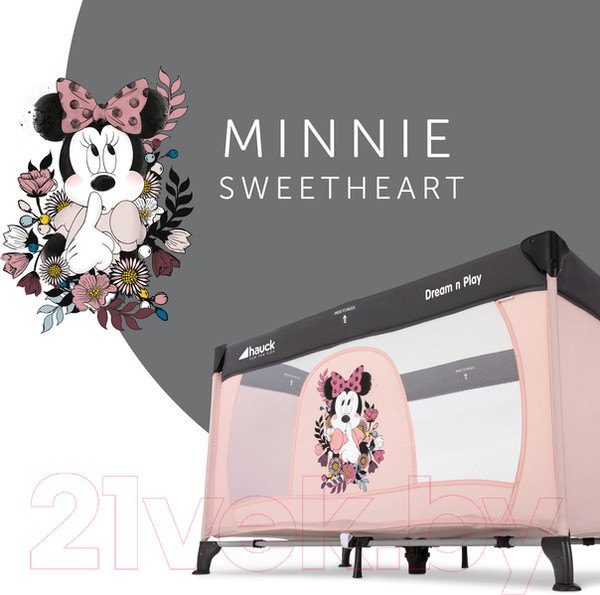 Изображение товара Кровать-манеж Hauck Dream'n Play / 60136-5 (Minnie Sweetheart)