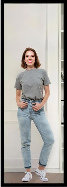 Изображение товара Зеркало Emze Line 180x60 / LINE.180.60.СНЕ (черный)