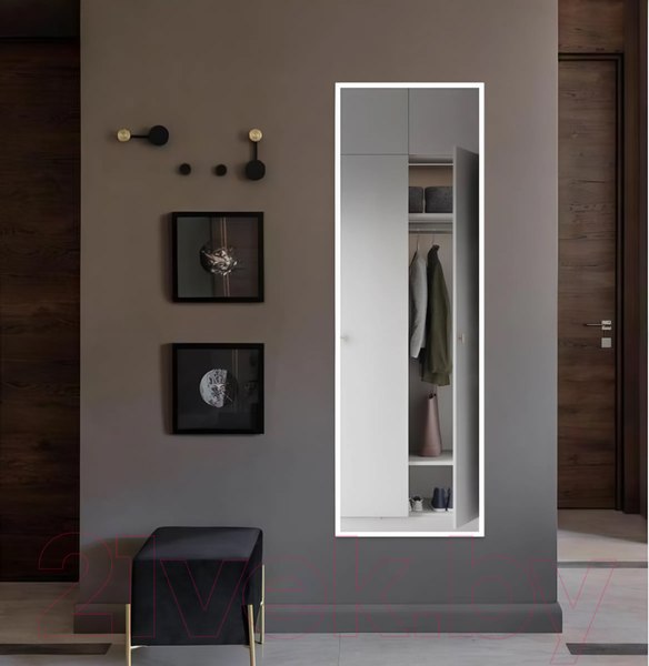 Изображение товара Зеркало Emze Line 180x60 / LINE.180.60.BEL (белый)