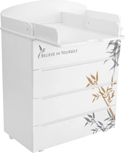 Изображение товара Комод пеленальный INDIGO Green Line с узким пеленальным столиком (бамбук)