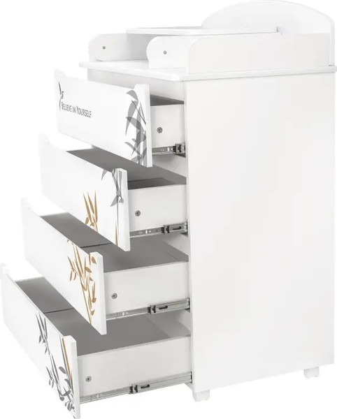 Изображение товара Комод пеленальный INDIGO Green Line с узким пеленальным столиком (бамбук)