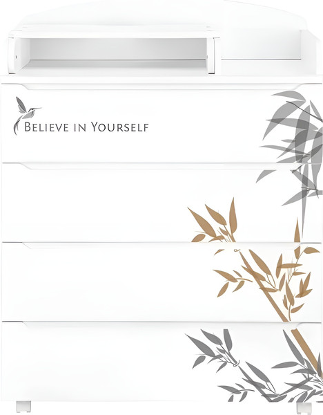 Изображение товара Комод пеленальный INDIGO Green Line с узким пеленальным столиком (бамбук)