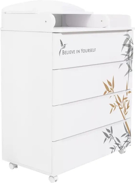 Изображение товара Комод пеленальный INDIGO Green Line с узким пеленальным столиком (бамбук)