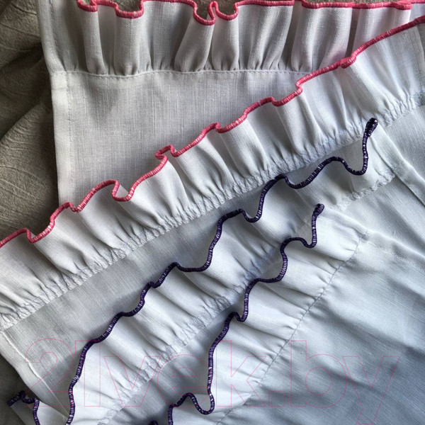 Изображение товара Набор сервировочных салфеток ОМурМебель Пионы С кольцами (5шт)