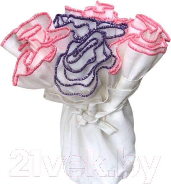 Изображение товара Набор сервировочных салфеток ОМурМебель Пионы С кольцами (5шт)