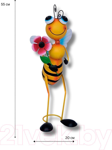 Изображение товара Фигурка для сада Klesto Пчела с цветком Z27059C