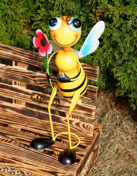 Изображение товара Фигурка для сада Klesto Пчела с цветком Z27059C