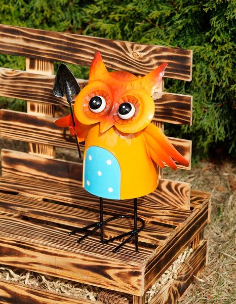 Изображение товара Фигурка для сада Klesto Совушка с лопаткой Z26971C