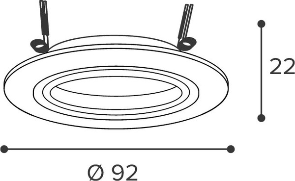 Изображение товара Точечный светильник Wolta WDL-GU5.3/01W-R