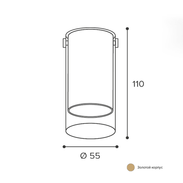 Изображение товара Точечный светильник Wolta WSL-GU10/07G