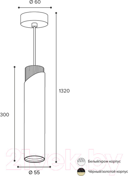 Изображение товара Потолочный светильник Wolta WSL-GU10/P06WCH