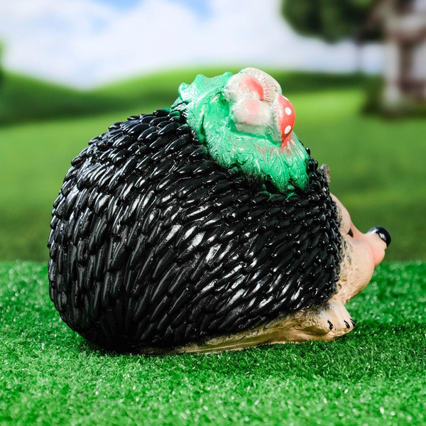 Изображение товара Фигурка для сада Хорошие сувениры Ежик с грибочками / 879203