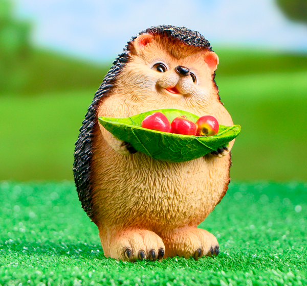 Изображение товара Фигурка для сада Хорошие сувениры Ежик с листочком / 4793748